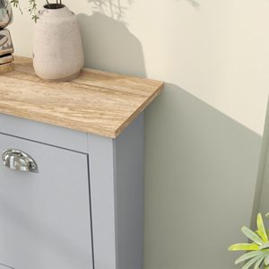 <span class=keywords><strong>Scarpiera</strong></span> di Lusso con Cassetti, Mobile <span class=keywords><strong>Scarpiera</strong></span> Basculante, Grande <span class=keywords><strong>Scarpiera</strong></span> a 4 Cassetti per Ingresso, Grigio Morbido - Product Image 3