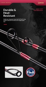 <span class=keywords><strong>Canne</strong></span> à pêche Diaoshi Ni New Red Wolf Slow Jigging en carbone 1,9 m, action ML moyennement souple, poignée EVA, <span class=keywords><strong>pour</strong></span> la pêche en bateau en rive, la pêche au bonite, au calamar et aux crevettes - Product Image 5