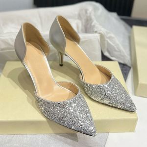 รองเท้ามูลเลอร์ รุ่นปี 2026 รองเท้าส้นสูงหนังแก้วสำหรับผู้หญิง รองเท้าแตะแบบสวมครึ่งเท้า รองเท้าทรงหัวแหลม พื้นรองเท้าทำจากยาง - Product Image 4