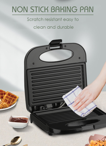 <span class=keywords><strong>Sandwichera</strong></span> RAF 10 en 1, 800W, Antiadherente, Doble Calentamiento, para Desayunos, Waffles, Donuts, Snacks, Uso Doméstico, 220-240V - Product Image 4