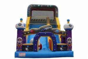 LilyToys - Pista de Obstáculos Inflable Grande Personalizada con Diseño de Astronauta Espacial, con Tobogán, <span class=keywords><strong>para</strong></span> Fiestas al Aire Libre y Parques de Diversiones Infantiles - Product Image 2