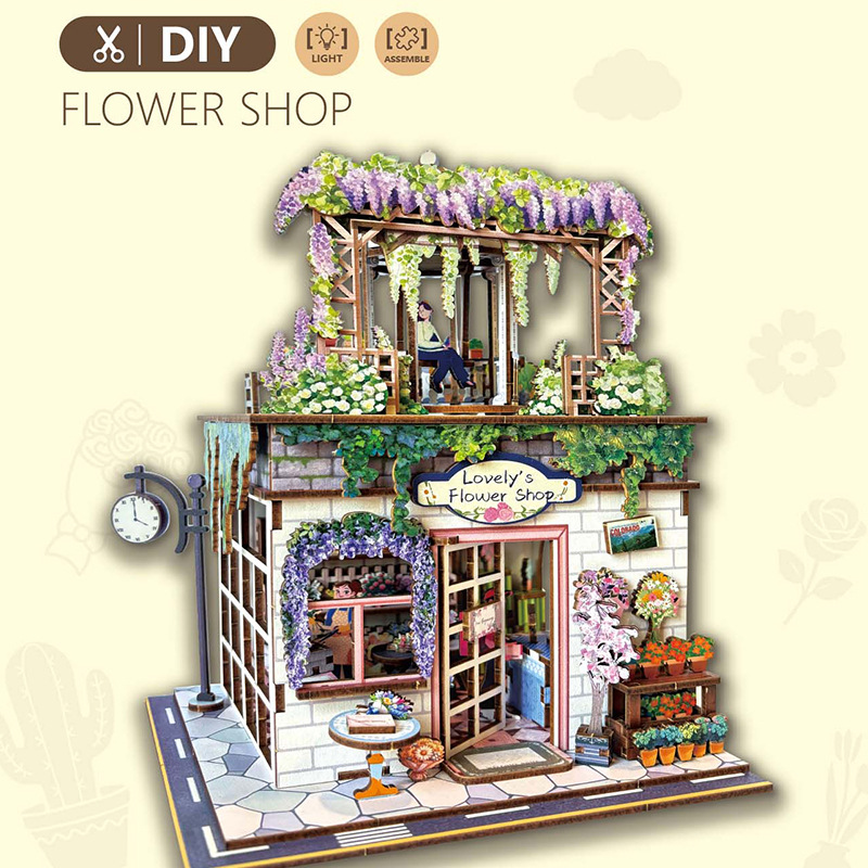 68075 - Puzzle 3D de madera - Vista de la calle