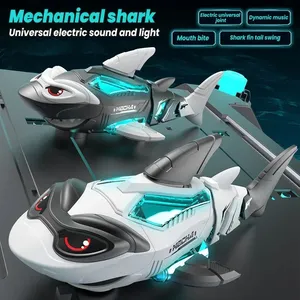 <span class=keywords><strong>Jouet</strong></span> <span class=keywords><strong>robot</strong></span> <span class=keywords><strong>requin</strong></span> électrique pour enfants en plastique avec musique dynamique et lumières LED, piles AAA, pour les enfants de 3 à 12 ans - Product Image 2