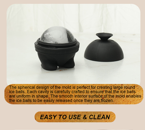 Cao Cấp Lớn Silicone <span class=keywords><strong>Ice</strong></span> <span class=keywords><strong>Cube</strong></span> Khuôn Hình Cầu <span class=keywords><strong>Ice</strong></span> <span class=keywords><strong>Cube</strong></span> Khay Nguyên Liệu Biểu Tượng Tùy Chỉnh Màu Sắc Tính Năng Silicone <span class=keywords><strong>Ice</strong></span> Ball Khuôn - Product Image 5