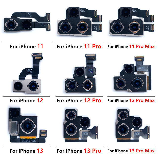 Mobile Phone Big Back Camera Flex Cable for IPhone 11 12 13 Pro Max Front Camera Rear Camera Flex Cable Repair Parts