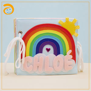 Jolies Livres Doux pour Bébés Filles, <span class=keywords><strong>Livre</strong></span> d'Activités en Feutre pour Bébé, <span class=keywords><strong>Livre</strong></span> Tactile et Sensoriel, Mes Premiers Jouets pour Bébé - Product Image 6