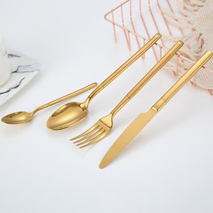 Set di forchette e coltelli in acciaio inossidabile di lusso per posate estetiche - Product Image 2