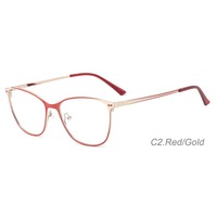 Gafas Ópticas al por Mayor, Monturas de Gafas de Ojo de Gato, Gafas de Diseño, Monturas Metálicas Personalizadas, Gafas de Lectura Ópticas