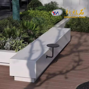 New Magic <b>Stone</b> Creative Art Bench UHPC 3Cm Thickness Corrosion Resistant For Parks And Plazas - Product Image 1