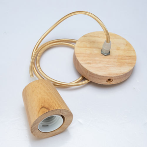Kit <span class=keywords><strong>de</strong></span> Lámpara Colgante Decorativa, Soporte <span class=keywords><strong>de</strong></span> Madera con Tornillos para <span class=keywords><strong>Techo</strong></span>, Cuerda <span class=keywords><strong>de</strong></span> Cáñamo, Portalámparas E27 para Lámpara Colgante <span class=keywords><strong>de</strong></span> Bambú y Ratán, Cable <span class=keywords><strong>de</strong></span> 2m, Base para Bombilla E26/E27 - Product Image 5