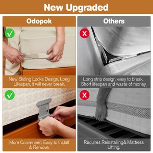 Bed Sheet Holders for <b>Corners</b> Fitted Sheet Holders Lock Sheet Holders Keep Firm Tight Mattress <b>Corner</b> Straps - Product Image 3