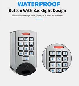 Kit de Sistema de Control de Acceso Biométrico con Cerradura Magnética Eléctrica de 280 kg, Botón de Salida, Tarjetas IC, Teclado Independiente Metálico IP68 - Product Image 6