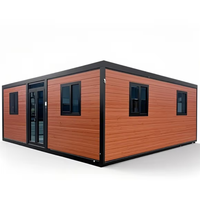 Maison mobile facile à installer, petite maison conteneur extensible de 20 pieds ou 40 pieds avec chambre, cuisine, salon, design préfabriqué
