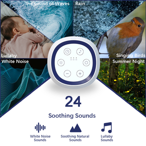 2025 Entrenador de sueño inteligente digital Máquina de sueño de ruido blanco Sensor de detección de llanto Relajante <span class=keywords><strong>para</strong></span> aliviar la ansiedad Canción de cuna - Product Image 3