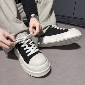 Zapatos delgados de nuevo estilo con suela gruesa, modelo 2026, estilo urbano para hombre, tela vaquera sencilla, versátiles. - Product Image 5