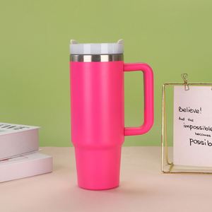 <b>Travel</b> Car H2.0 <b>Handle</b> <b>Mug</b> 30oz Double Wall Vacuum Tumbler Lid Straw Anti-Slip OEM Custom Brand - Product Image 5