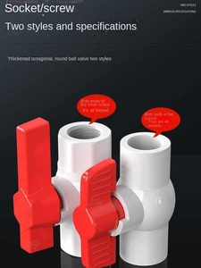 วาล์วลูกบอลพลาสติกพีวีซีทรงแปดเหลี่ยมขนาดกะทัดรัด - Product Image 5