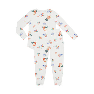 Hongbo famille correspondant pyjama ensemble 2 pièces à manches longues bambou coton vêtements de nuit pour maman moi garçon/fille bébé filles garçons - Product Image 3