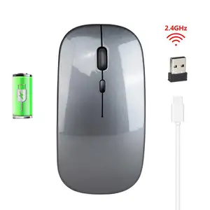 2.4G 무선 마우스 미니 USB 수신기 무선 1600 인치 당 점 광학 게임 마우스 마우스