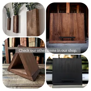 JUNJI Libro y soporte bíblico Metal y madera para el hogar Iglesia Escuela y biblioteca Decoración de otoño Esencial - Product Image 2