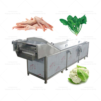 Pinda-Tomaat Amandel Continue Blancheermachine Gehaktbalketel Stoomblancher Visvlees Aardappel Zoete Maïs Kookmachine