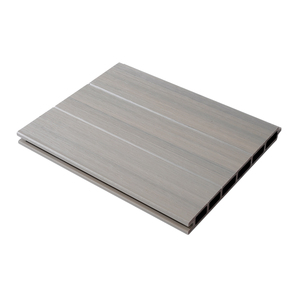 Panneau de clôture en bois à grain de bois moderne, carré, imperméable, écologique, à surface lisse et à emboîtement pour jardin extérieur, parc - Product Image 1