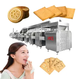 Resíduos de produtos mínimos Personalizar Soft Hard Biscuit Machine Chocolate Biscuit Machine Biscuit Making Machine Na Índia industrial