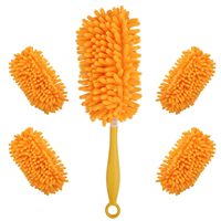 Penyapu Debu Chenille Microfiber yang Dapat Dicuci, Tongkat Penghapus Debu yang Dapat Digunakan Kembali untuk Kipas, Mobil, dan Rumah