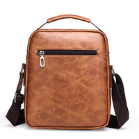Sac à bandoulière pour homme haut de gamme, sac à dos vintage pour affaires, sac de voyage portable imperméable pour affaires