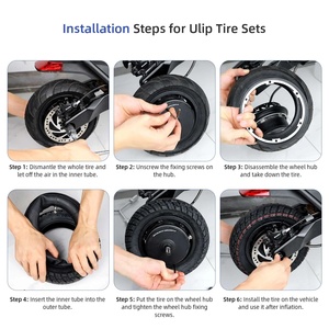 Juego de Neumáticos y Cámara de Aire ULIP 255x80 Todoterreno para Scooter Eléctrico - Product Image 4