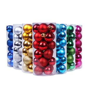 Set/24 Yiwu <b>Christmas</b> Ball <b>Box</b> Set <b>Christmas</b> <b>Tree</b> Hanging - Product Image 1