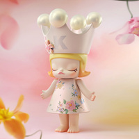 POPMART MEGA ROYAL MOLLY 1000% Velvet Flowers PVC 1/12 Официальная аниме-фигурка для коллекционирования и декора, загадочная серия