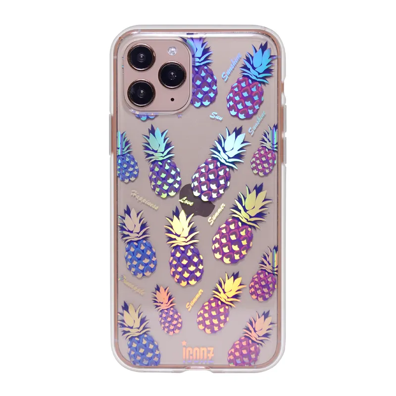 Transparent Hologram Print Case Mobile Phone Art Phone Case Logo for iPhone 11 12 13 Pro Case