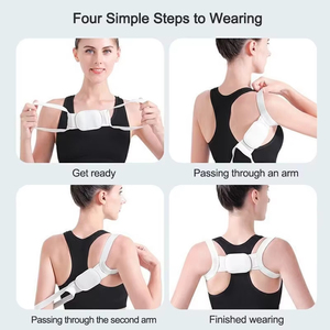 Correcteur de posture réglable, soutien dorsal, ceinture d'épaule, <span class=keywords><strong>redresseur</strong></span> et correcteur de colonne vertébrale, fixateur postural pour la santé - Product Image 6