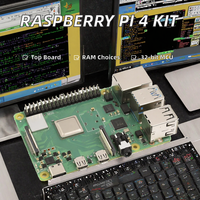 Placa de Desarrollo Raspberry Pi 4 Modelo B, Kit Opcional de 2GB/4GB/8GB con 90 Días de Garantía, MCU Integrado