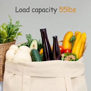 Bolsas de Compras Reutilizables Ecológicas con Logotipo Personalizado, MOQ Bajo, Precio de Fábrica, Bolsa de Tela de Lona, Bolsa de Mano para Mujer - Product Image 2