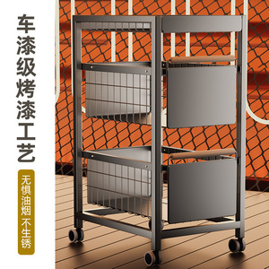 Kitchen <b>Vegetable</b> <b>Storage</b> Trolley Drawer Style Multi Layer Metal Portable <b>Rack</b> For Fruit And Veggie Narrow Cabinet Organizing - Product Image 4