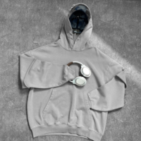 Sudadera con capucha extragrande de algodón 100% tejido lavado con cremallera, diseño estampado con bordado 3D, ecológica, para hombre, otoño-invierno, venta al por mayor 430G