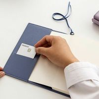 Planificateur minimal couverture de cahier rechargeable couverture de Journal en cuir A5 porte-stylo couverture de protection de cahier en cuir végétalien