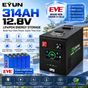 แบตเตอรี่ LiFePO4 12.8V 314Ah พร้อมเซลล์ EVE เกรด A ความจุ 4.02kWh 8000 รอบการใช้งาน แบตเตอรี่สำรองพลังงานแสงอาทิตย์แบบ Deep Cycle - Product Image 2