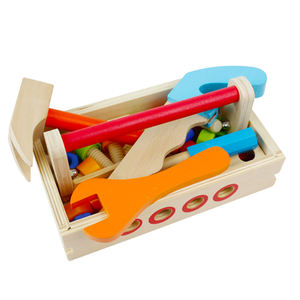 Boîte <span class=keywords><strong>à</strong></span> outils en bois détachable ensemble écrou vis jouets table Offre Spéciale modèle jouet pour garçons enfants vente en gros - Product Image 4