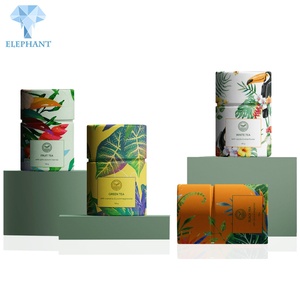 Custom <b>Small</b> Empty Cute Paper <b>Box</b> With for Tea, Kraft Round Tube Coffee Tea Set <b>Gift</b> <b>Box</b> - Product Image 6