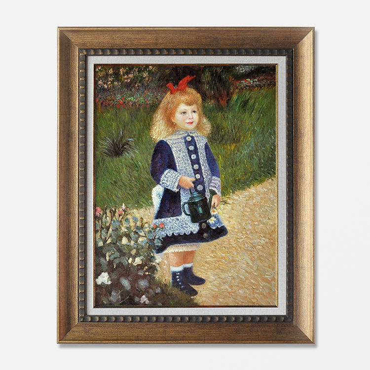 Chica con una regadera