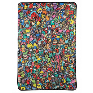 Housse personnalisée en laine et cachemire imprimée graffiti DIY pour lit, canapé, chambre à coucher, sieste, décompression, toutes saisons - Product Image 5