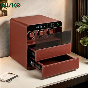Caja Fuerte Inteligente a Prueba de Fuego <span class=keywords><strong>con</strong></span> Estuche para Relojes, Cerradura de Huellas Dactilares, Doble Cajón para Joyas, Armario y Guardarropa - Product Image 2