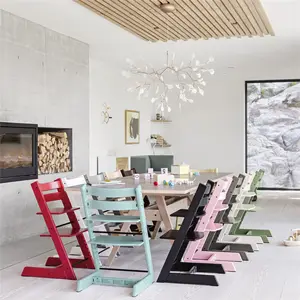 Wooden Baby High Chair Beech Chair That Grows With The Child