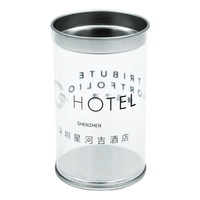 Boîte d'emballage cosmétique cylindrique transparente en PVC/PET/PP/PET recyclé, personnalisable en usine, OEM/ODM, logo personnalisé, vernissage