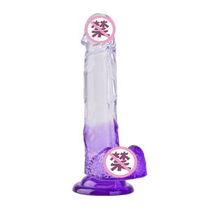Dubbele Gradiënt Kleur Realistische <span class=keywords><strong>Sex</strong></span> Mannelijke Dildo Groothandel Tpe Siliconen Grote Siliconen Kristal Dildo Voor Vrouwen Natuurlijke - Product Image 5