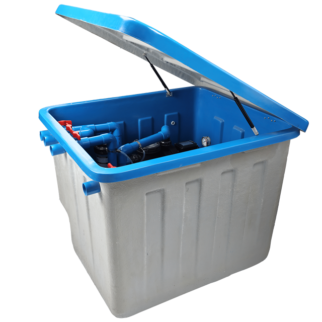 JINDE Anti-Slip Underground Swimming Pool Filter System with Pump-Multi-in-one Water Filter & Pool Cleaning Accessories
