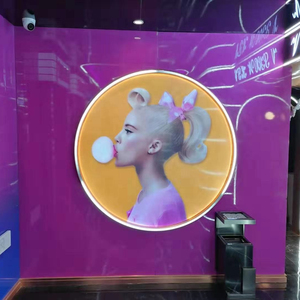 Display Painting Acrylic Board KTV Room Decoration Advertising LED Light Box
